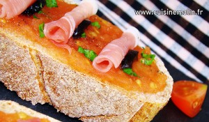 Pan con Tomate saveur d'Espagne par Cuisine Malin.