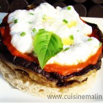Canapé d&rsquo;aubergine