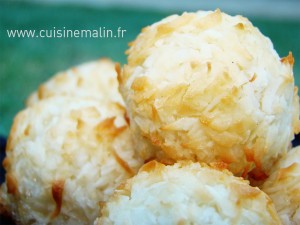 noixdeCoco, #RocherCocoFacile, #dessertMalin, #CuisineMalin