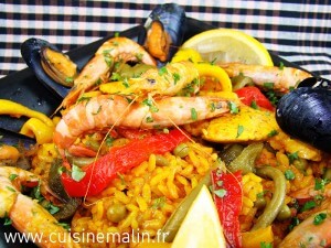 La paella Facile de Rosa-Maria par Cuisine Malin#PaellaExpress