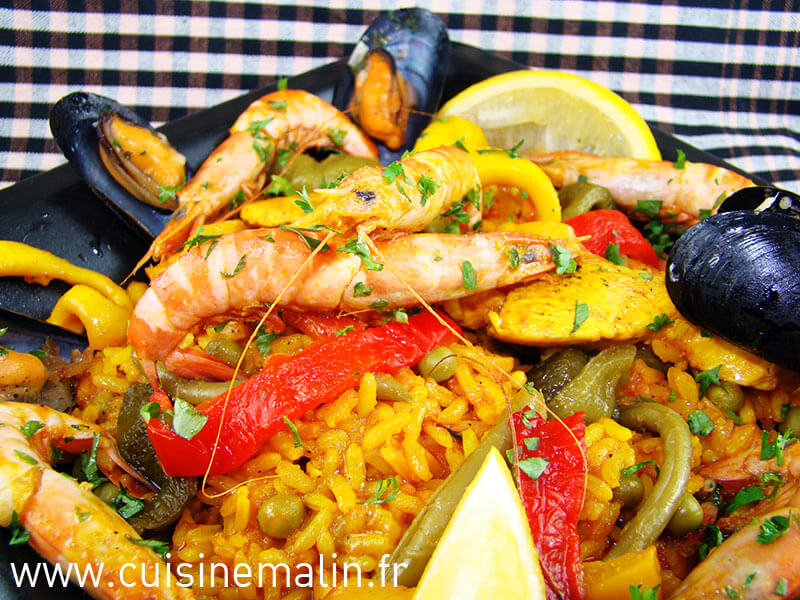 La paella Facile de Rosa-Maria par Cuisine Malin#PaellaExpress